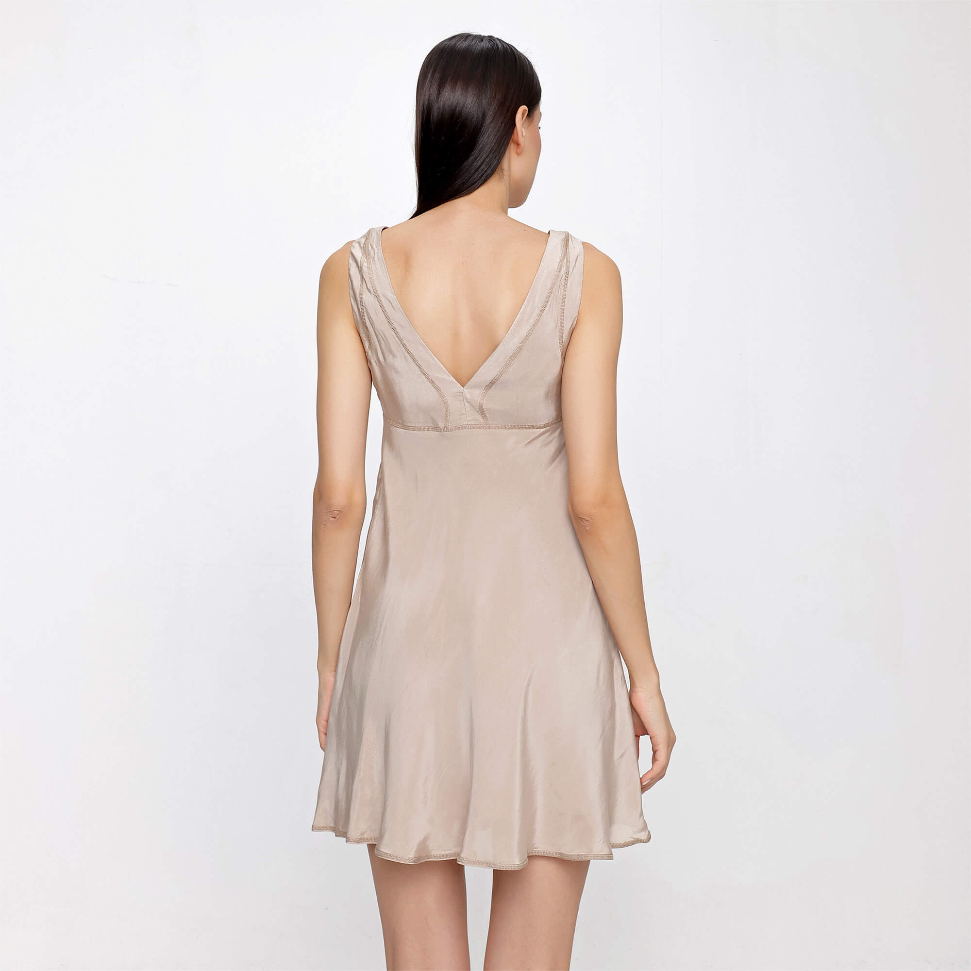 Prada - Beige V Neck Dress